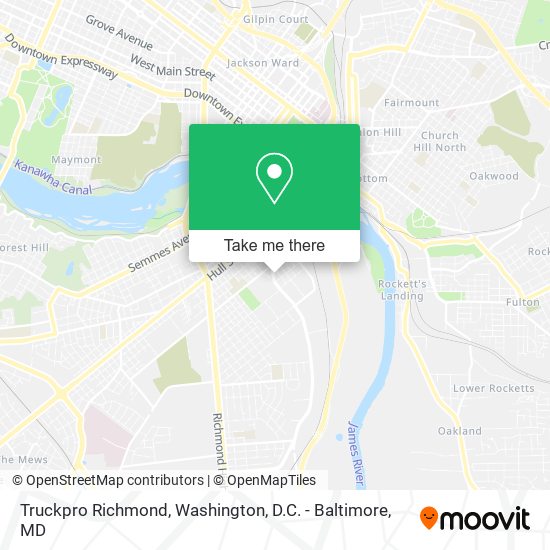 Truckpro Richmond map