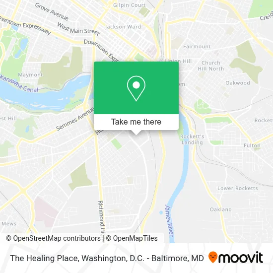 The Healing Place map