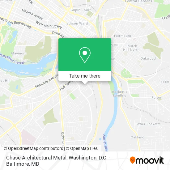 Chase Architectural Metal map