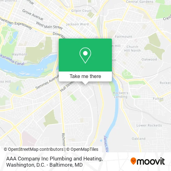 AAA Company Inc Plumbing and Heating map