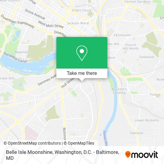 Mapa de Belle Isle Moonshine