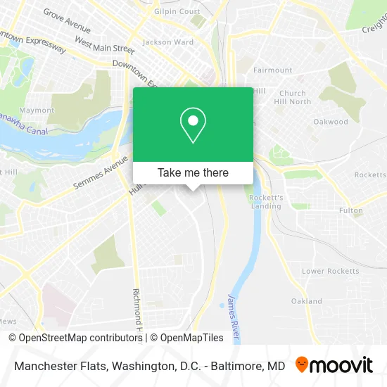 Manchester Flats map