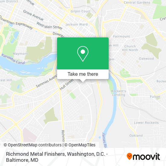 Richmond Metal Finishers map