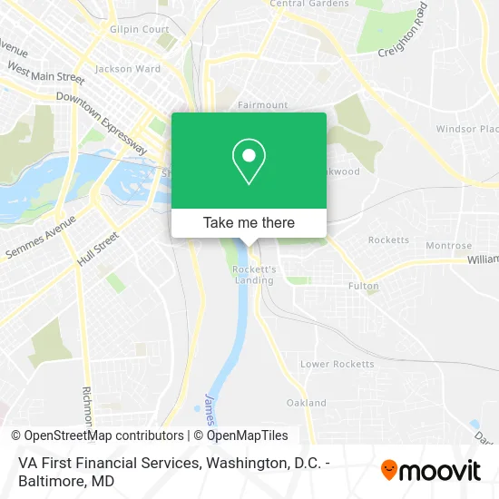 VA First Financial Services map