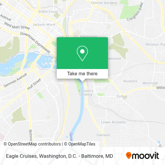 Eagle Cruises map