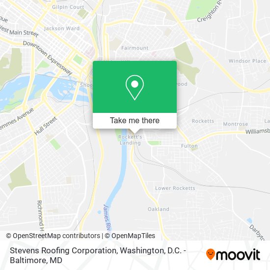 Mapa de Stevens Roofing Corporation