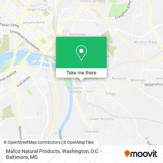 Mafco Natural Products map