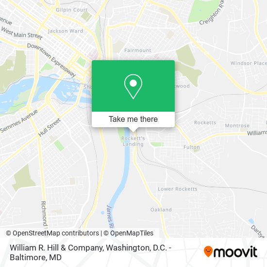 William R. Hill & Company map