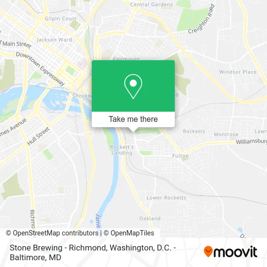 Stone Brewing - Richmond map