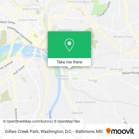 Mapa de Gillies Creek Park
