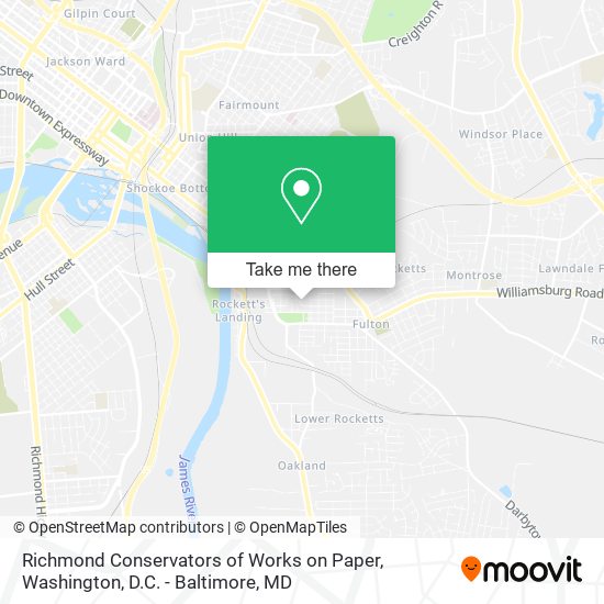 Richmond Conservators of Works on Paper map