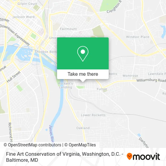 Fine Art Conservation of Virginia map