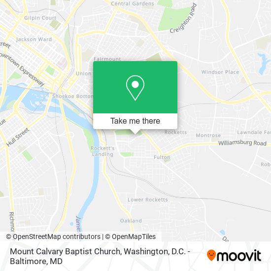 Mount Calvary Baptist Church map