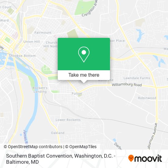 Southern Baptist Convention map