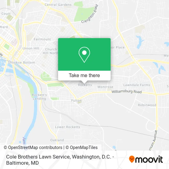 Cole Brothers Lawn Service map