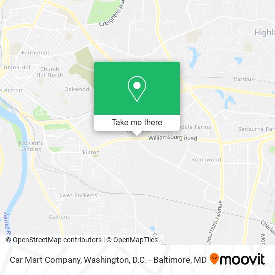 Mapa de Car Mart Company