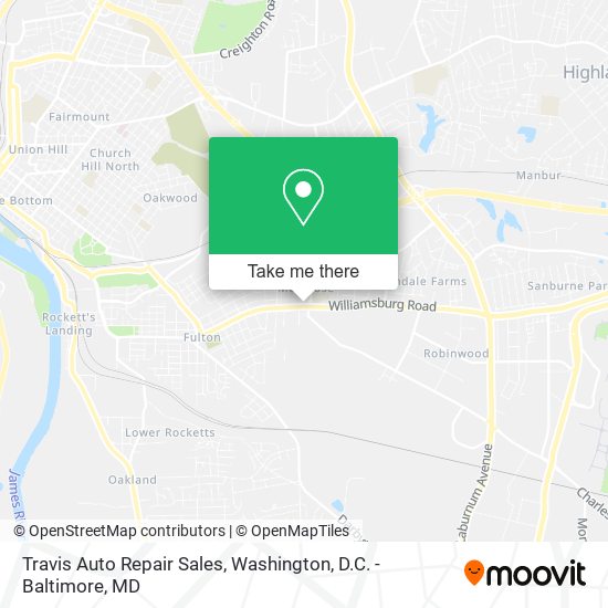 Mapa de Travis Auto Repair Sales