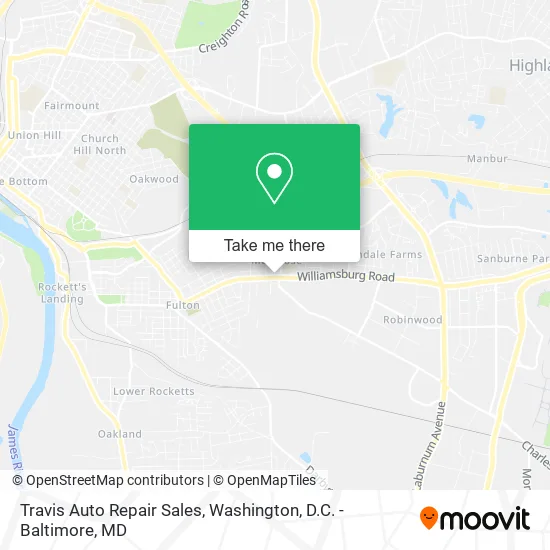 Travis Auto Repair Sales map