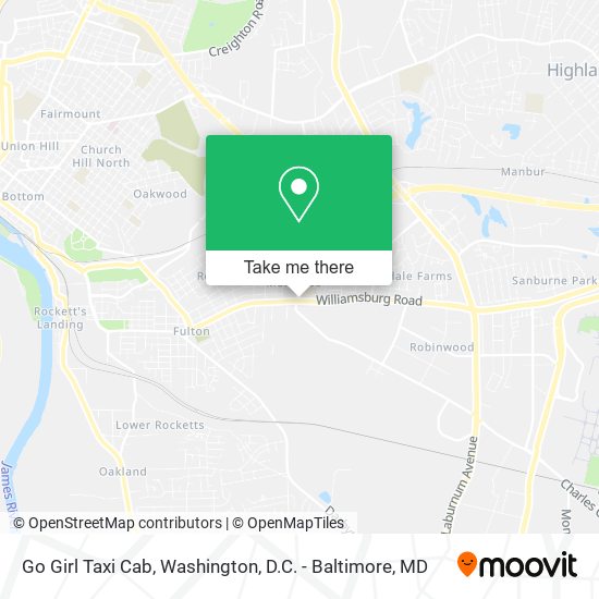 Mapa de Go Girl Taxi Cab