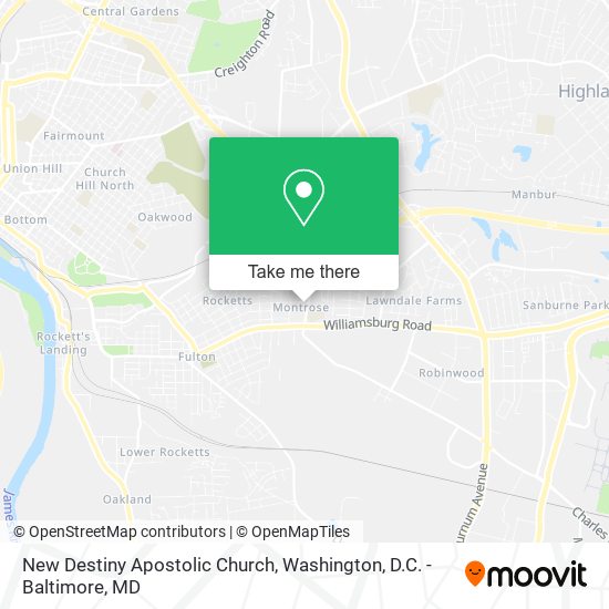 Mapa de New Destiny Apostolic Church