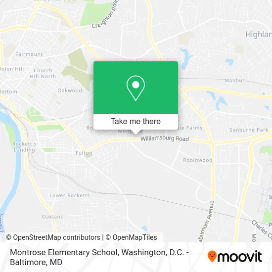 Montrose Elementary School map