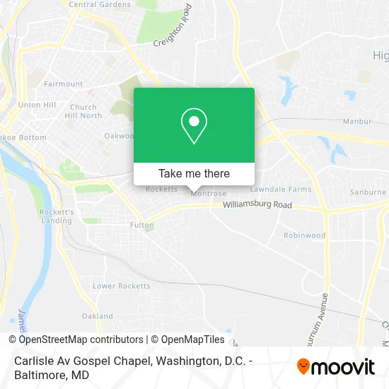 Carlisle Av Gospel Chapel map