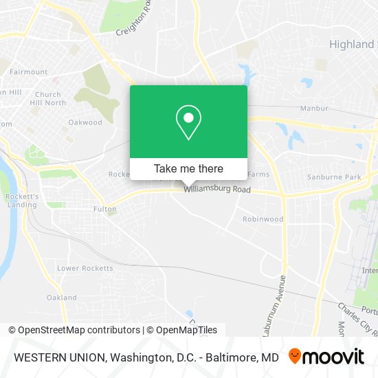 Mapa de WESTERN UNION