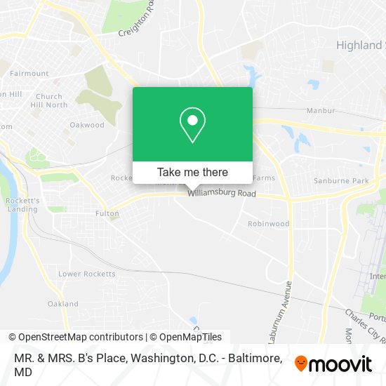 Mapa de MR. & MRS. B's Place