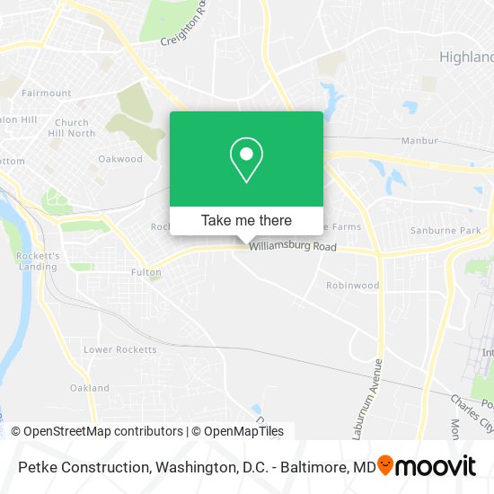 Petke Construction map