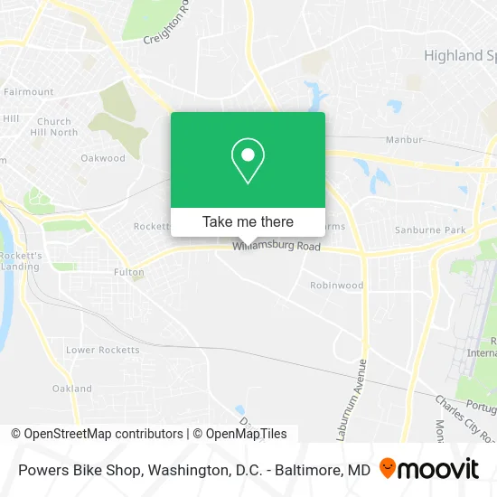 Powers Bike Shop map