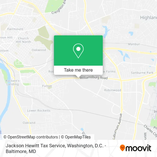 Jackson Hewitt Tax Service map