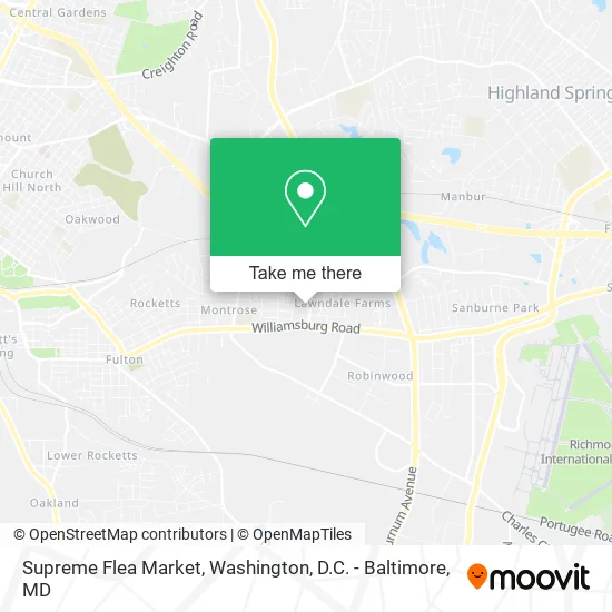 Supreme Flea Market map