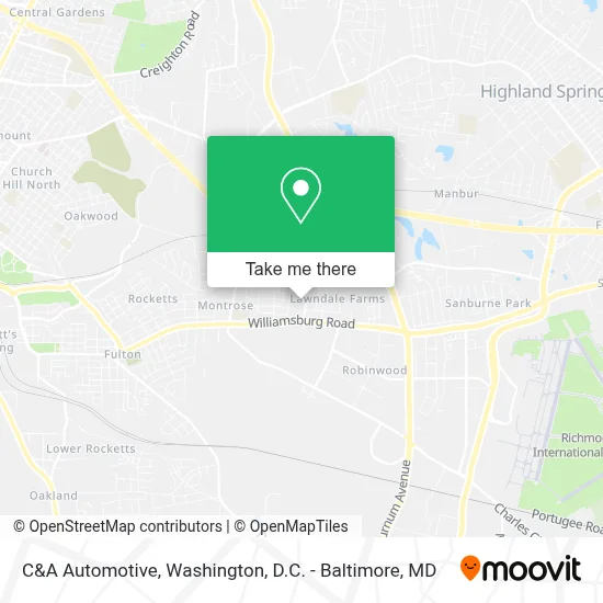 C&A Automotive map