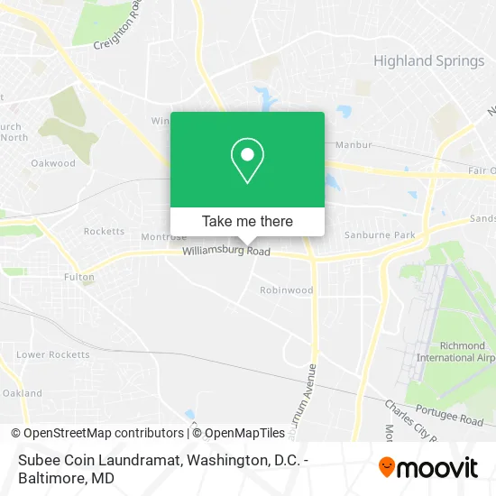 Mapa de Subee Coin Laundramat