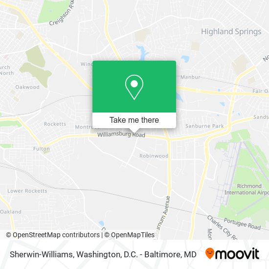 Mapa de Sherwin-Williams