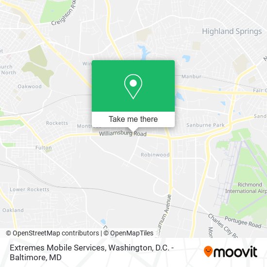 Mapa de Extremes Mobile Services