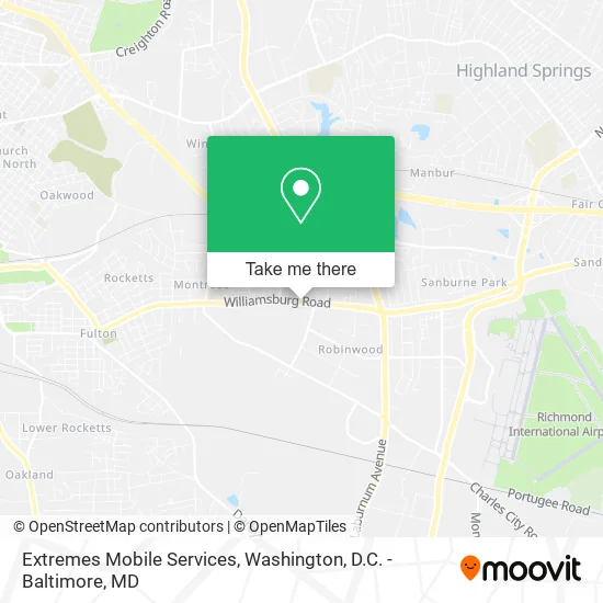 Mapa de Extremes Mobile Services