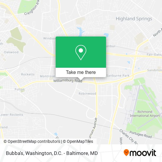 Mapa de Bubba's