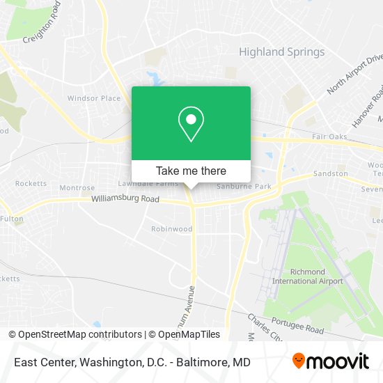 East Center map