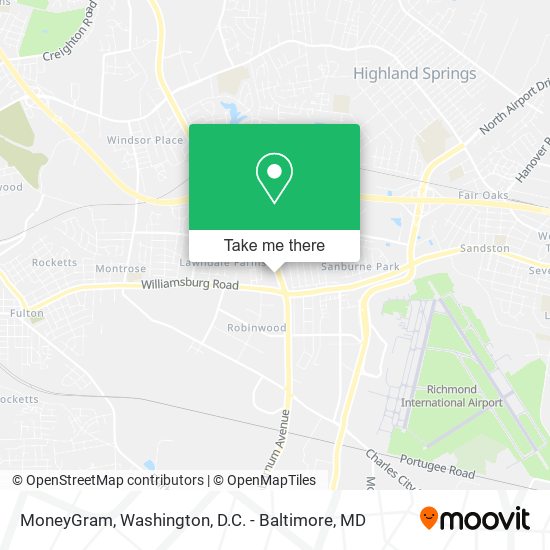 Mapa de MoneyGram