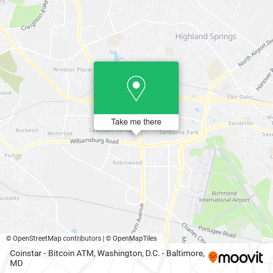 Coinstar - Bitcoin ATM map