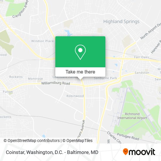 Mapa de Coinstar