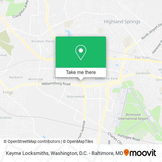 Keyme Locksmiths map