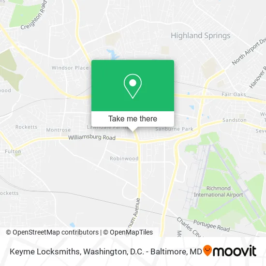 Keyme Locksmiths map