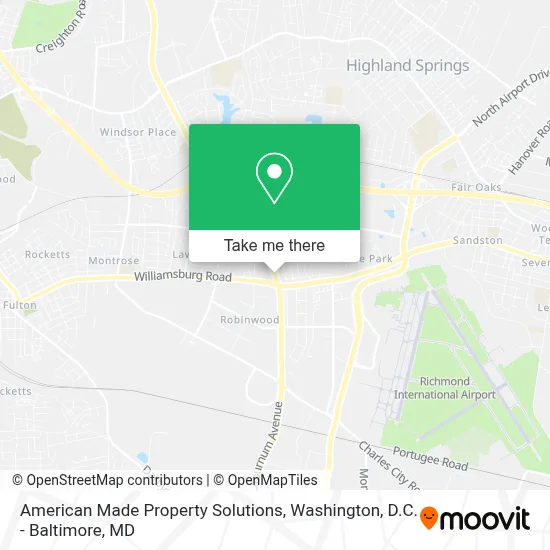 American Made Property Solutions map