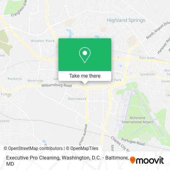 Executive Pro Cleaning map