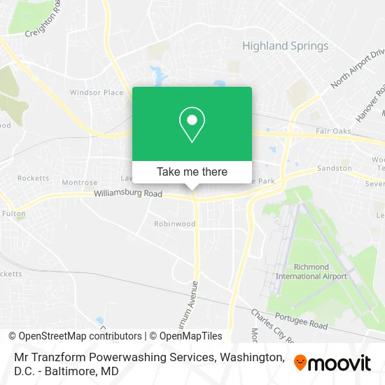 Mr Tranzform Powerwashing Services map