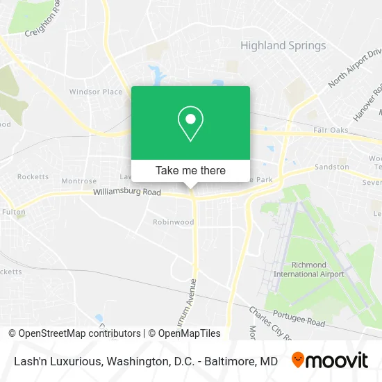 Lash'n Luxurious map