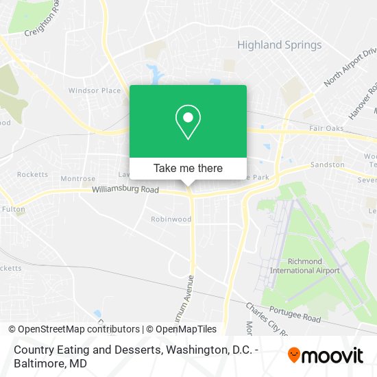 Country Eating and Desserts map
