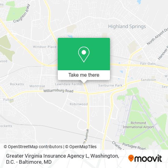 Greater Virginia Insurance Agency L map